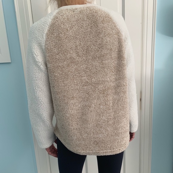 Fuzzy Long Sleeve Pajama Top - Picture 3 of 3